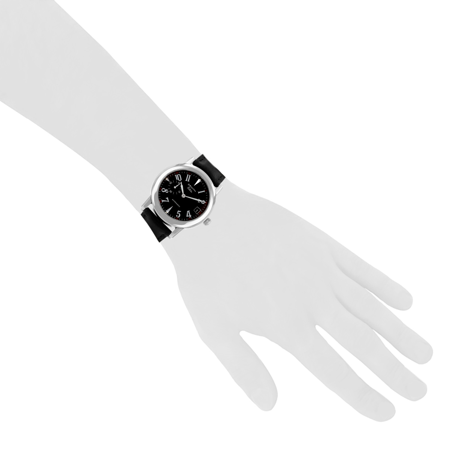 Zenith Port Royal steel watch Ref: Zenith - 01/02.0450.680  Circa 2000 - Detail D1