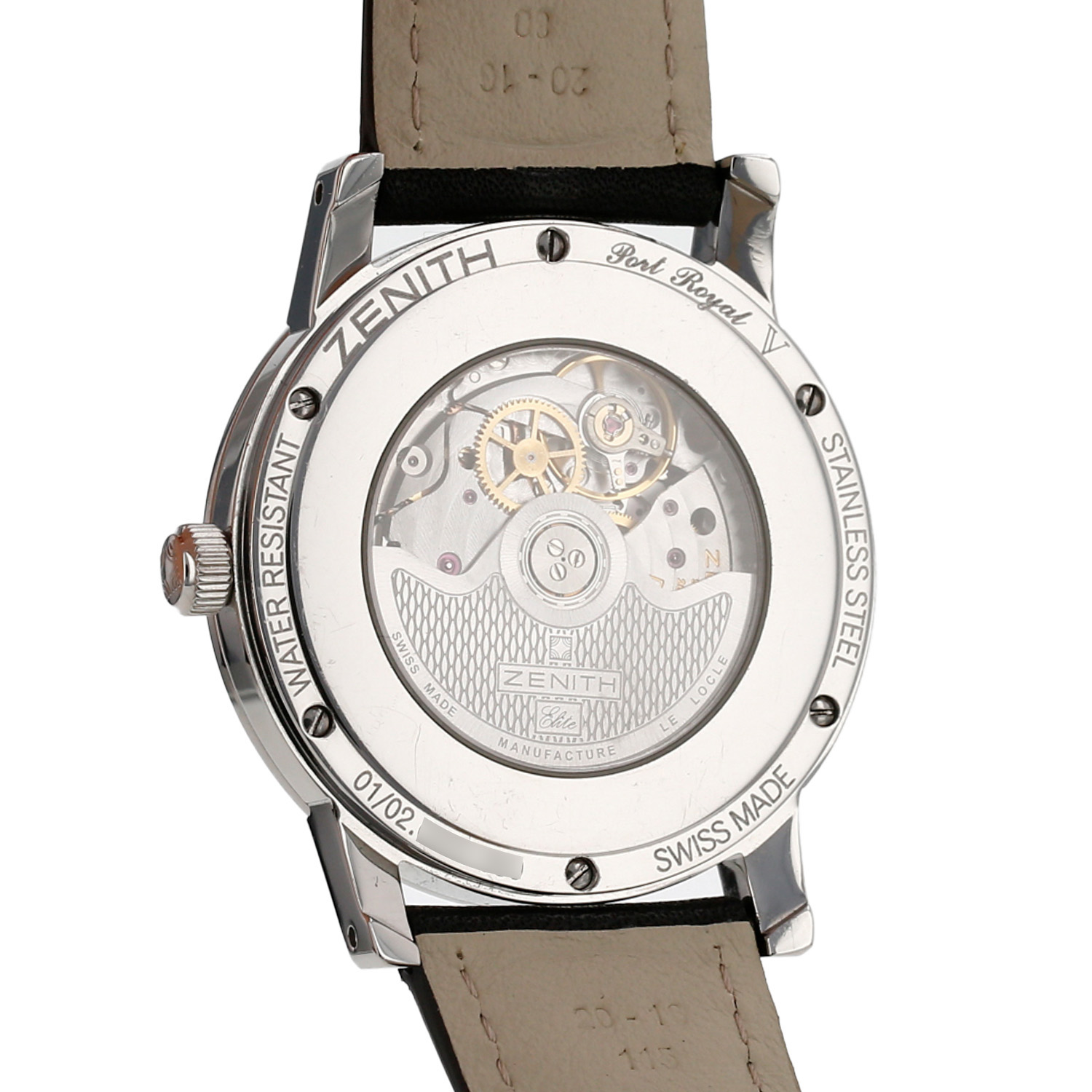 Montre Zenith Port Royal en acier Ref: Zenith - 01/02.0450.680  Vers 2000