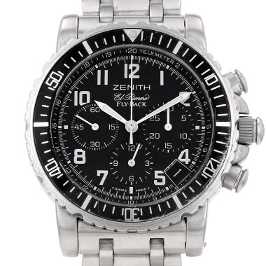Zenith El Primero Chronograph  in stainless steel Ref: Zenith - 01/02.0470.405  Circa 1990