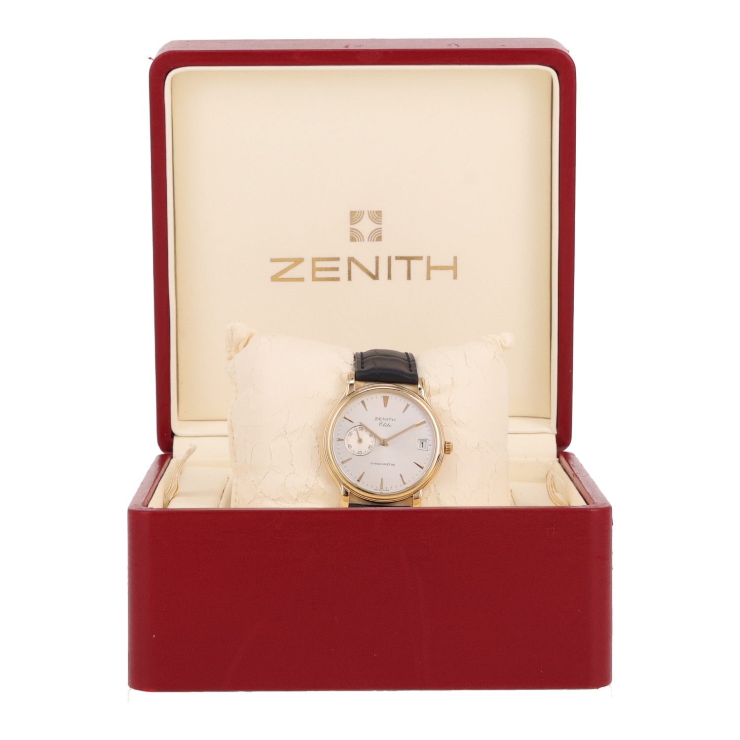 Montre Zenith Elite en or jaune Vers 1990