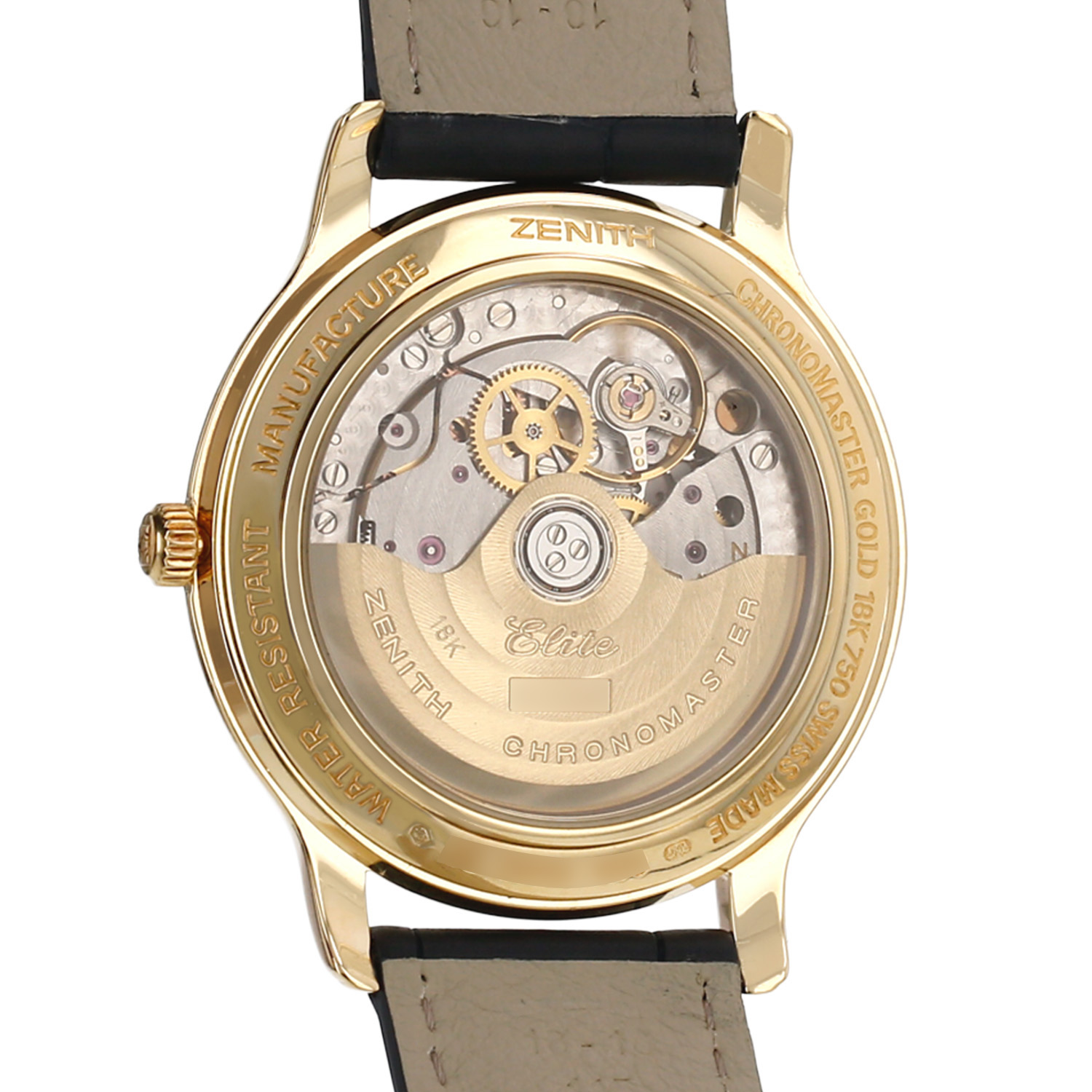 Montre Zenith Elite en or jaune Vers 1990 - Detail D3