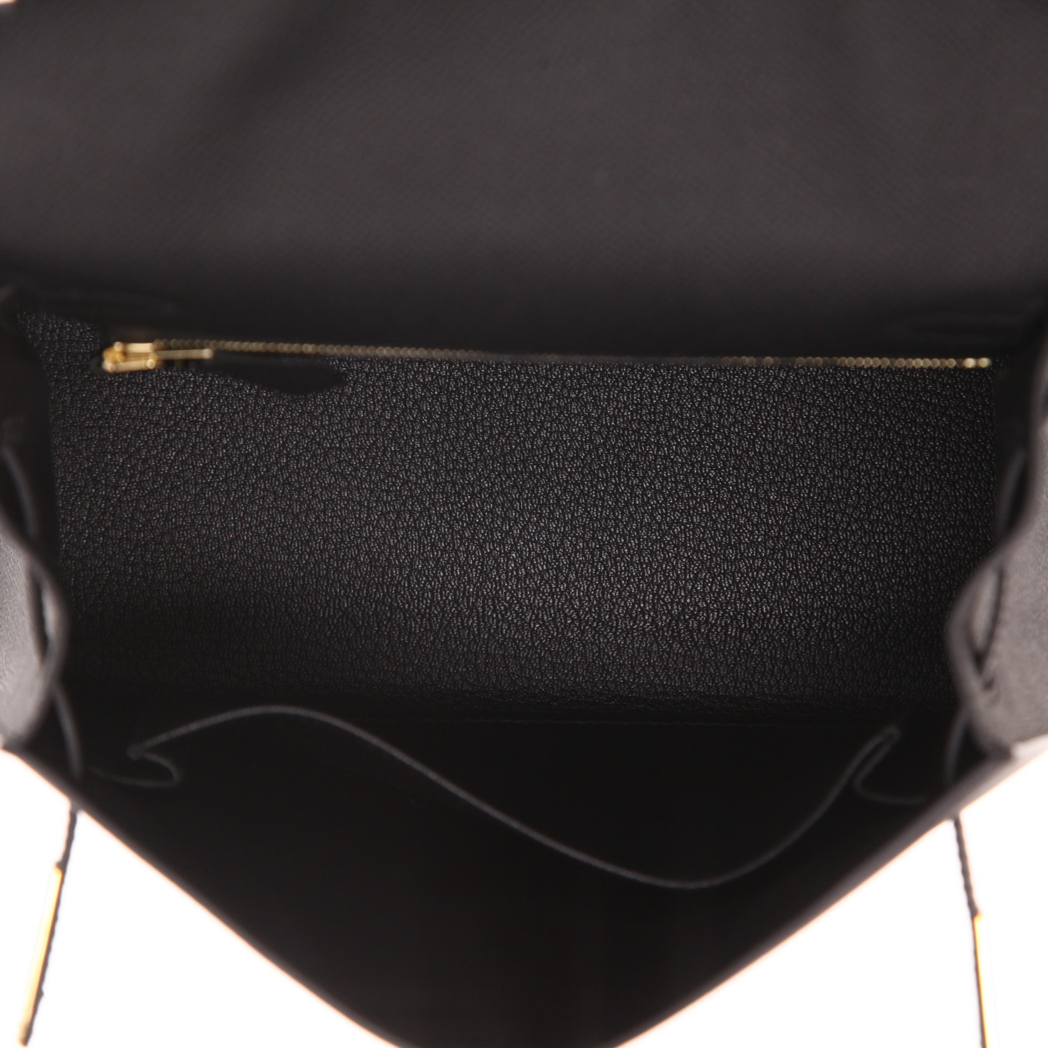 Borsa Hermès Kelly da 25 cm in pelle Epsom nera - Detail D3