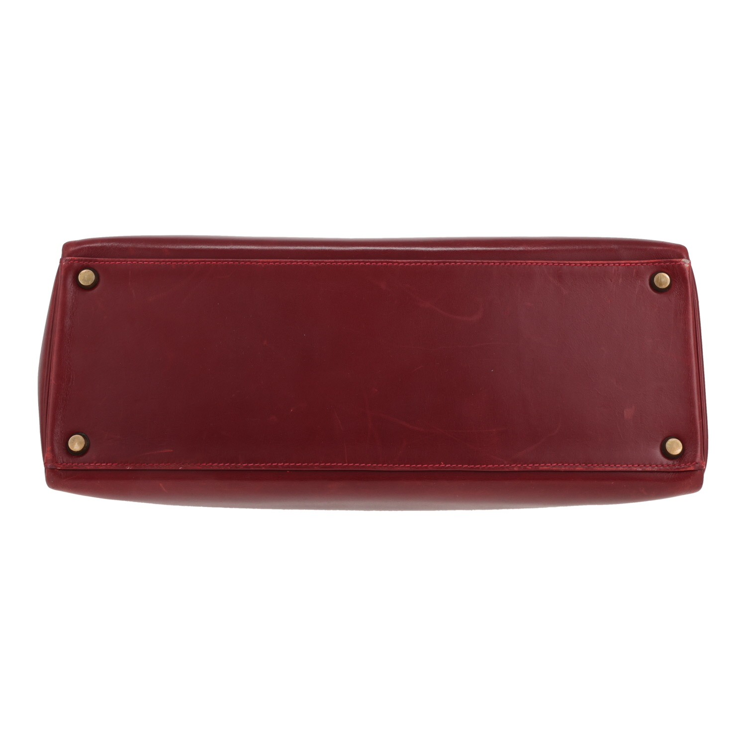 Borsa Hermès Kelly 35 cm in pelle rossa H - Detail D1