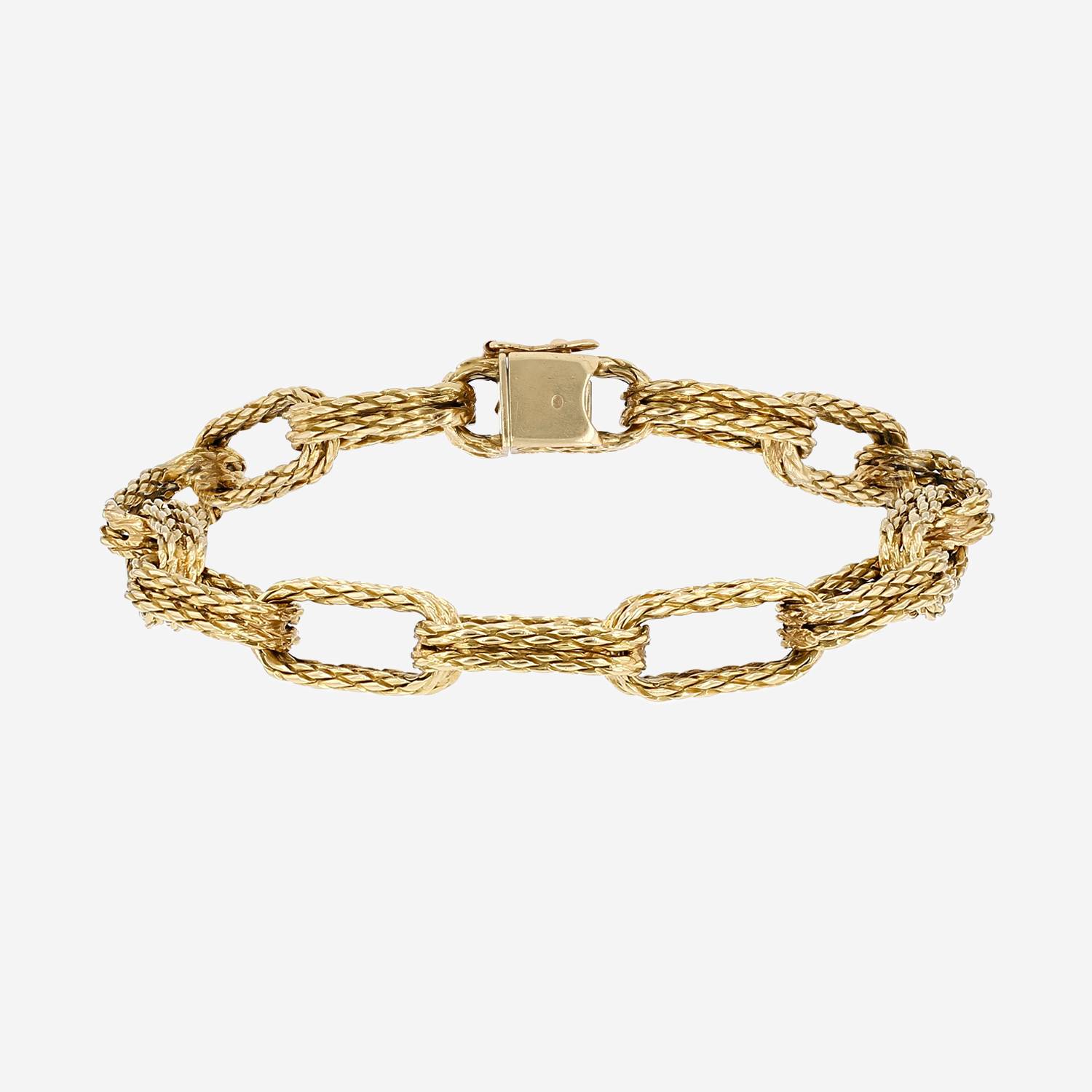 Brazalete época años 70 Vintage  de oro amarillo