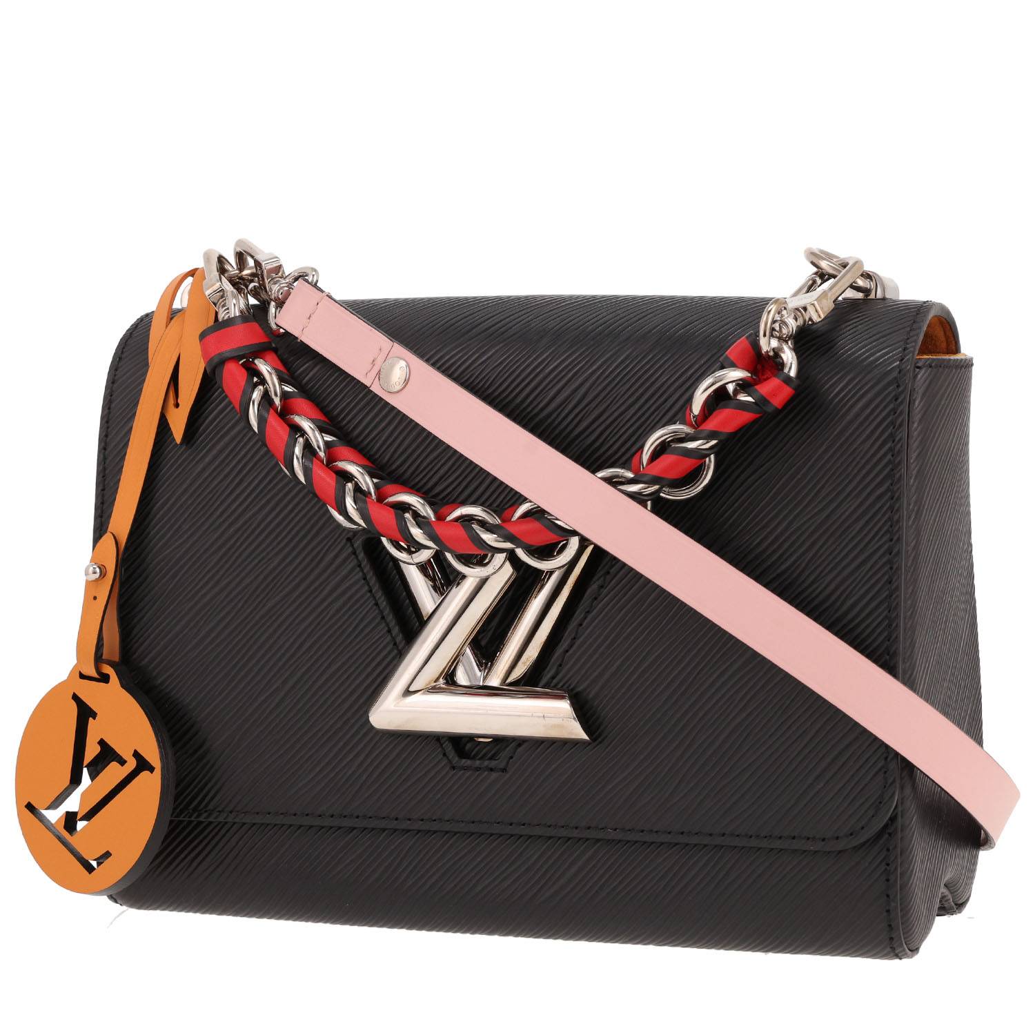 Sac Bandoulière Louis Vuitton Twist Cuir Épi Noir Occasion Sac Bandoulière Louis Vuitton Twist Cuir Épi Noir Occasion