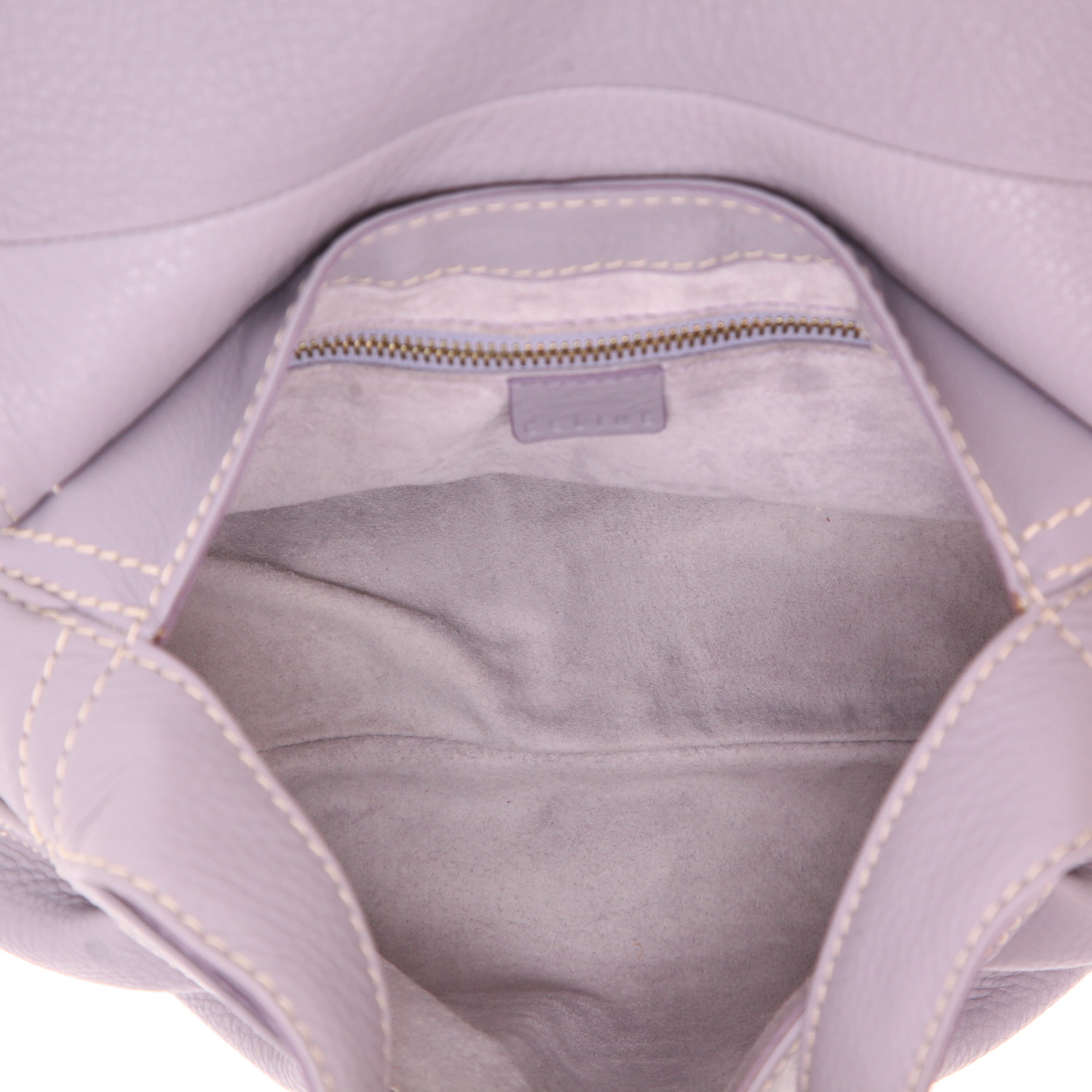 Borsa Celine   in pelle viola - Detail D3
