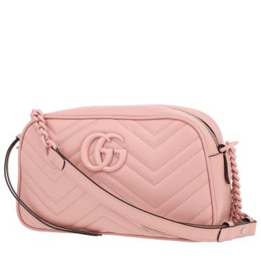 Bolso bandolera Gucci  GG Marmont Camera en cuero acolchado rosa