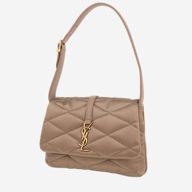 Sac à main Saint Laurent  Le 57 en satin beige