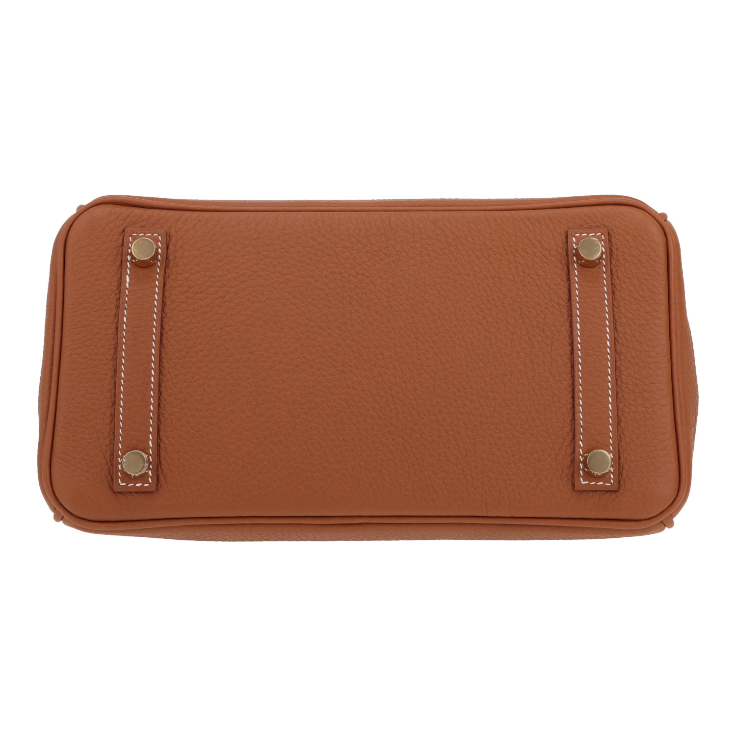 Hermès  Birkin 25 cm handbag  in gold togo leather - Detail D1