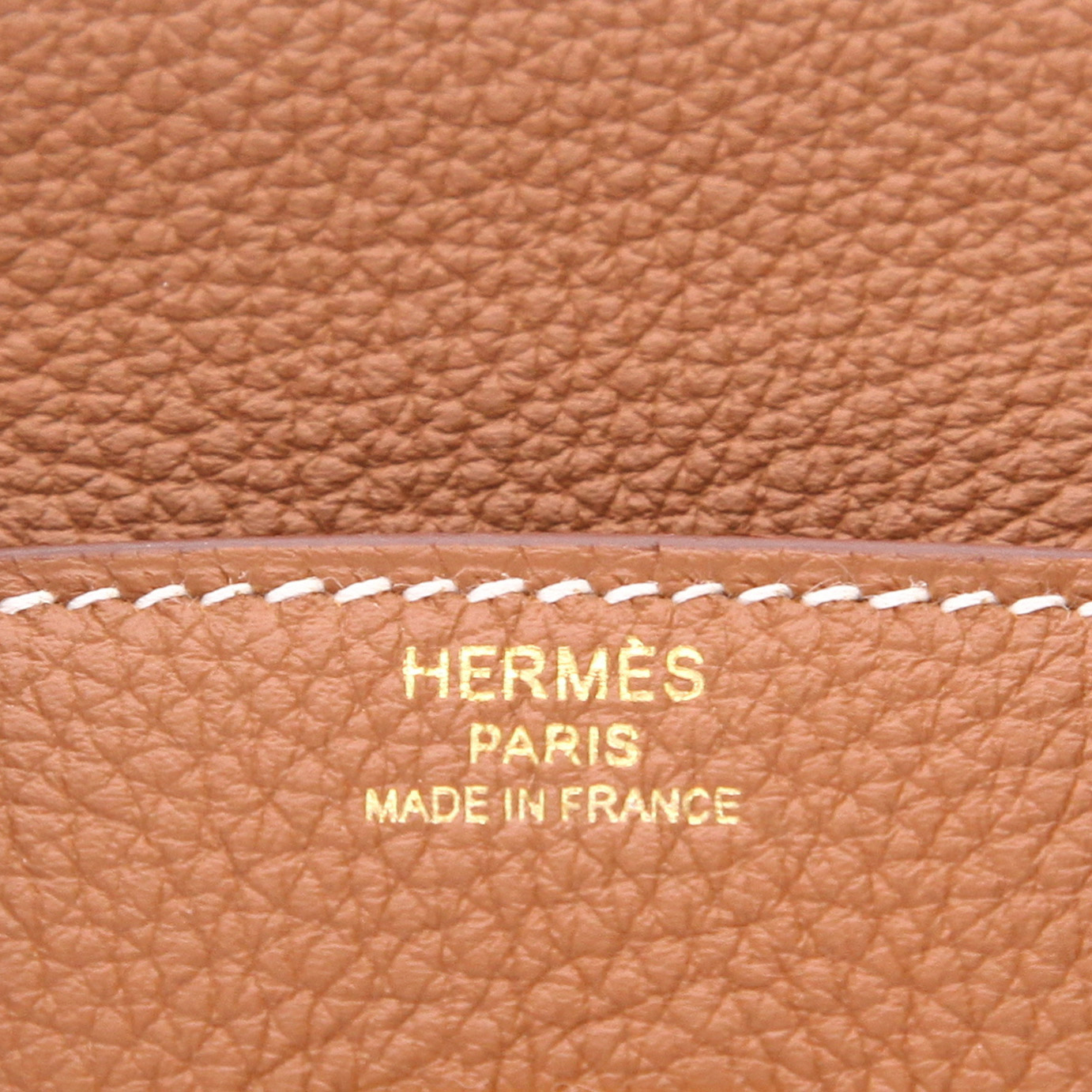 Borsa Hermès  Birkin 25 cm in pelle togo gold - Detail D2