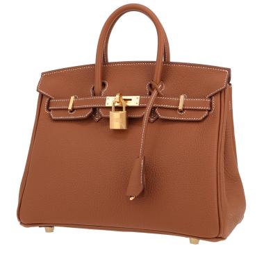 Hermès  Birkin 25 cm handbag  in gold togo leather