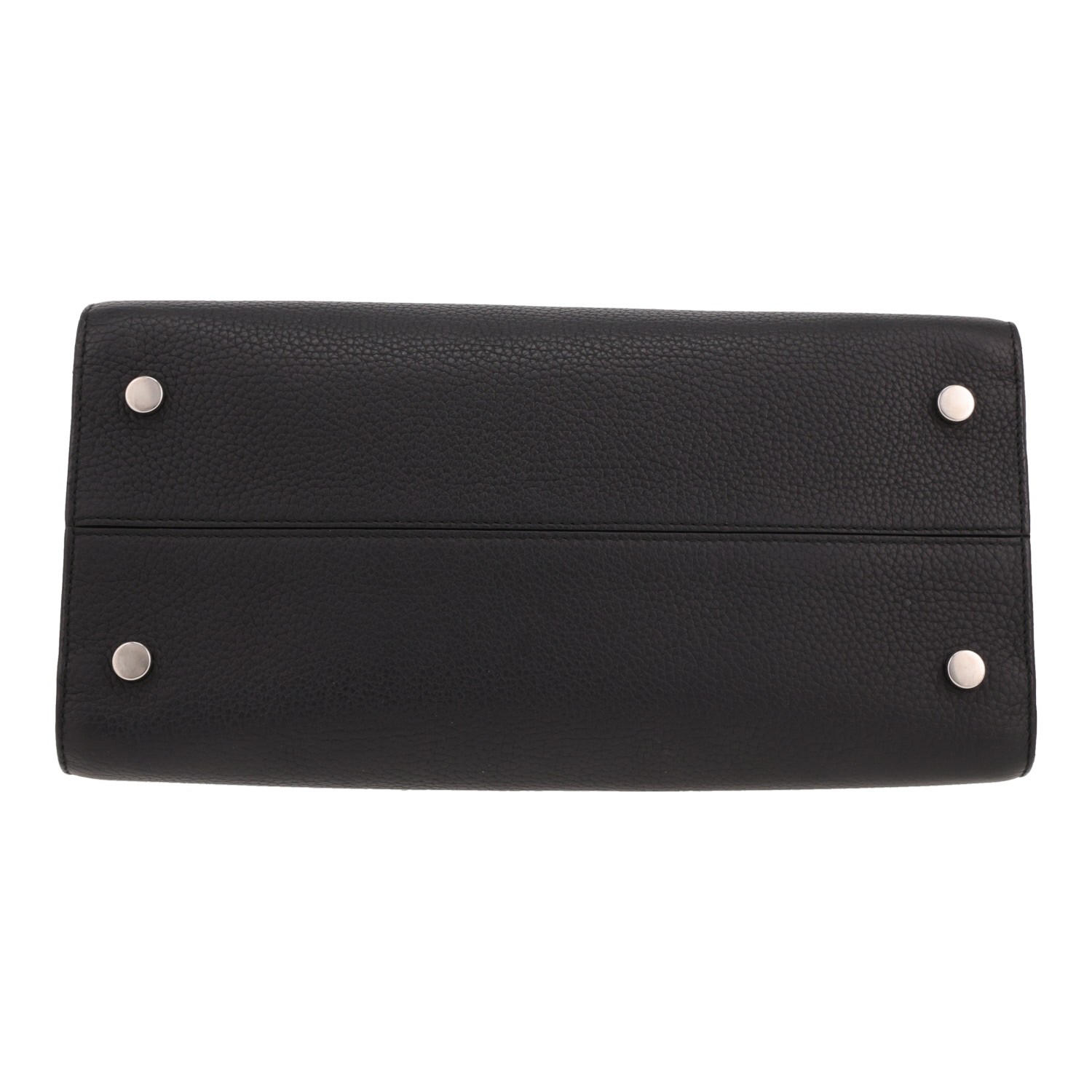 Borsa a tracolla Dior  Diorever in pelle martellata nera - Detail D1