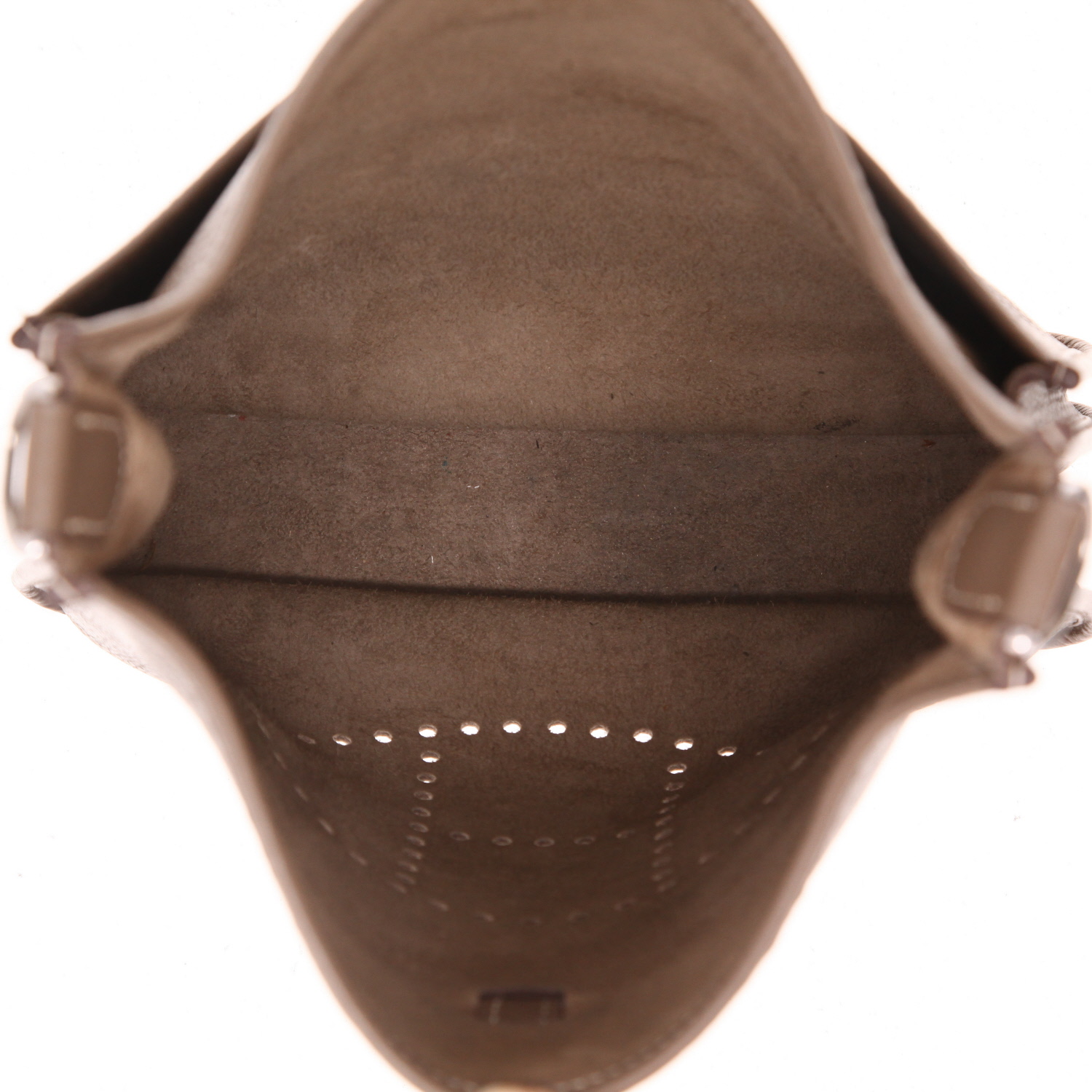 Sac bandoulière Hermès  Evelyne III en cuir togo étoupe - Detail D3