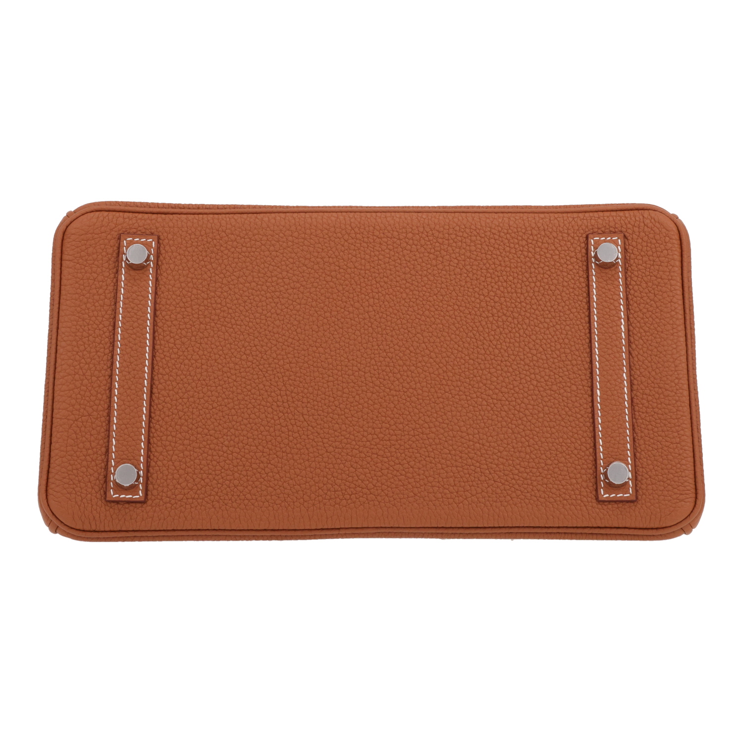 Bolso de mano Hermès  Birkin 30 cm en cuero togo color oro - Detail D1