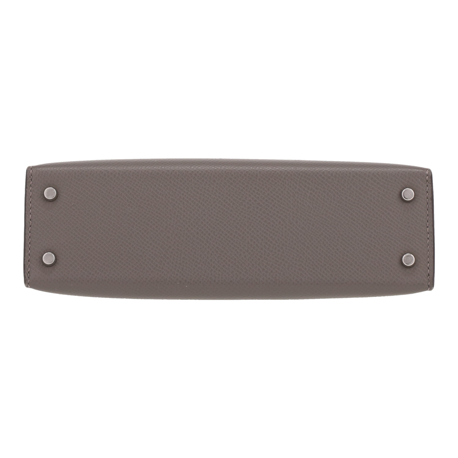 Hermès  Kelly 20 cm shoulder bag  in Gris Meyer epsom leather - Detail D1