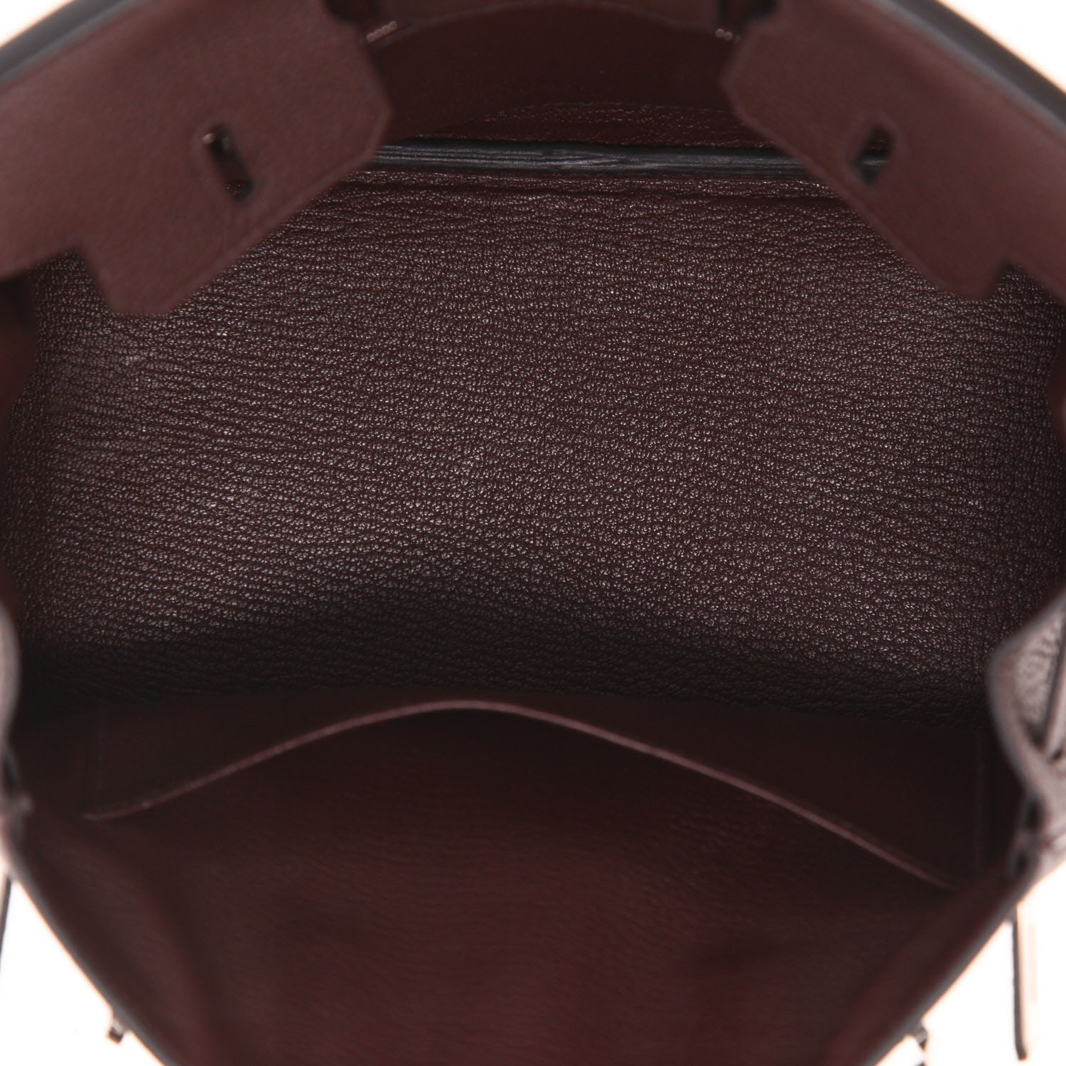 Bolso de mano Hermès  Birkin 25 cm en cuero togo Rouge Sellier - Detail D3