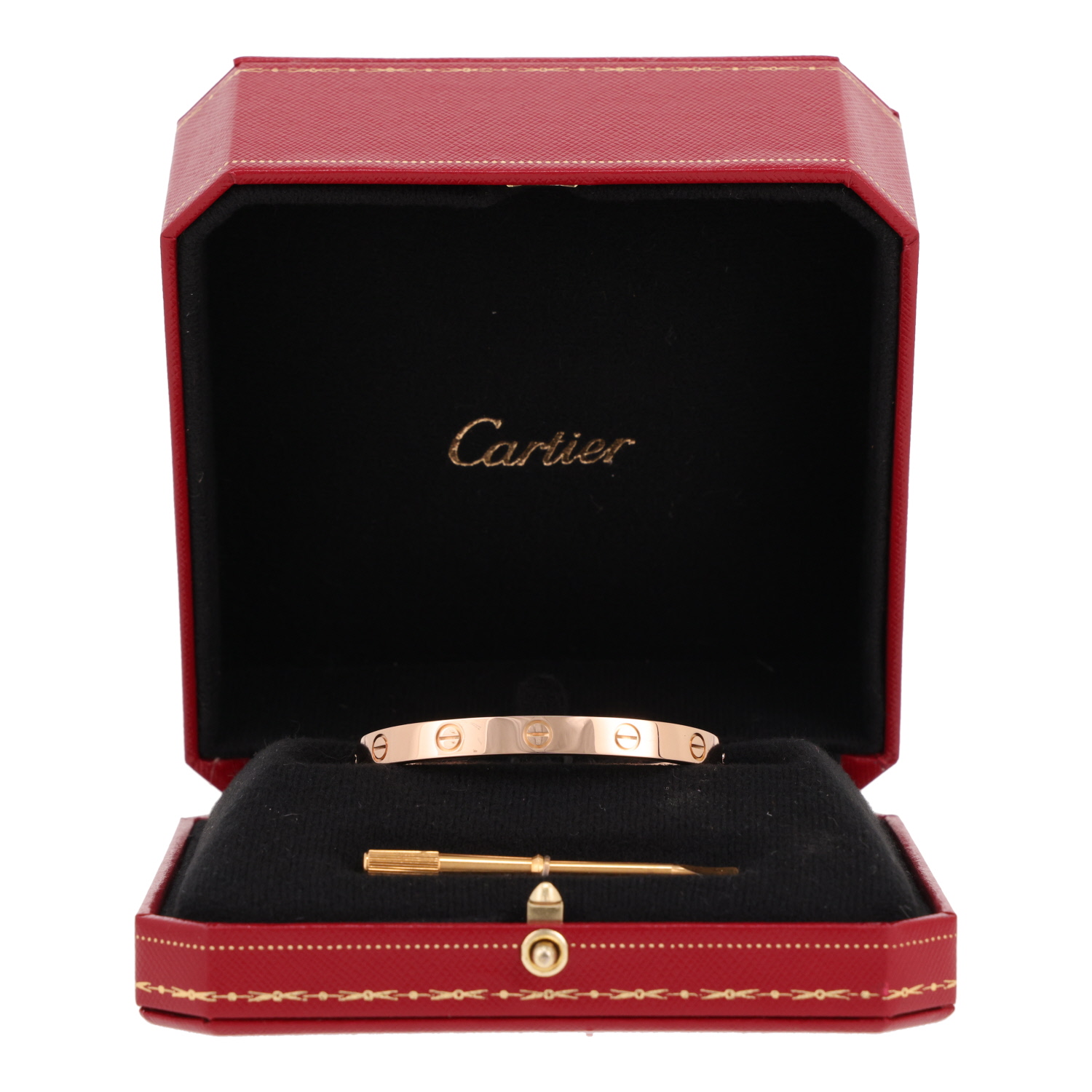 Bracelet Cartier Love en or rose, taille 16