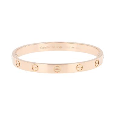 Brazalete Cartier Love de oro rosa