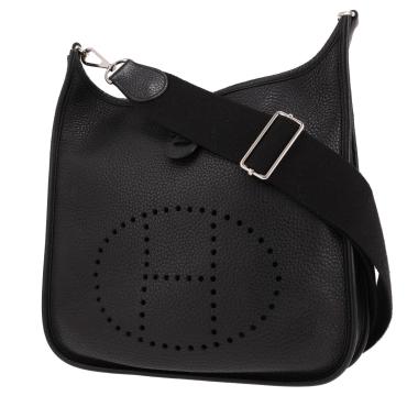 Hermès  Evelyne 29 cm shoulder bag  in black togo leather