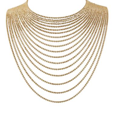 Girocollo Cartier Draperie in oro giallo