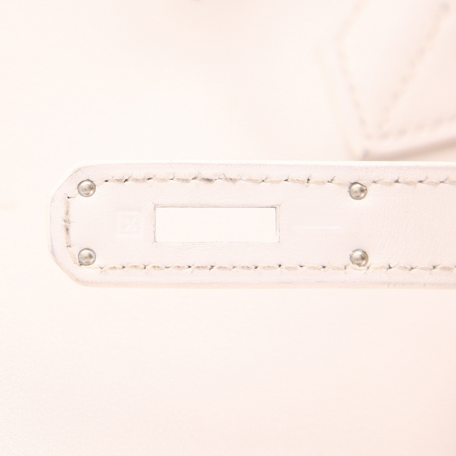 Hermès  Birkin 35 cm handbag  in white Swift leather - Detail D4
