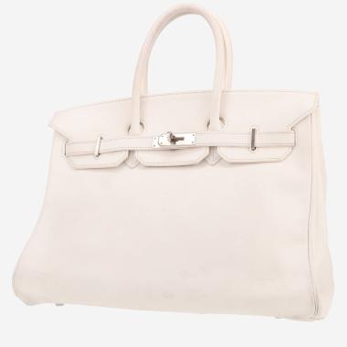 Hermès  Birkin 35 cm handbag  in white Swift leather