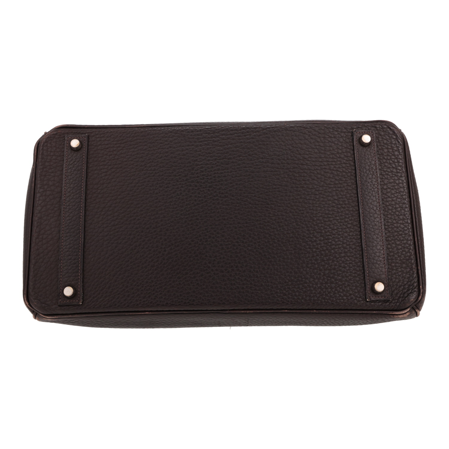 Sac à main Hermès  Birkin 40 cm en cuir grainé marron - Detail D1