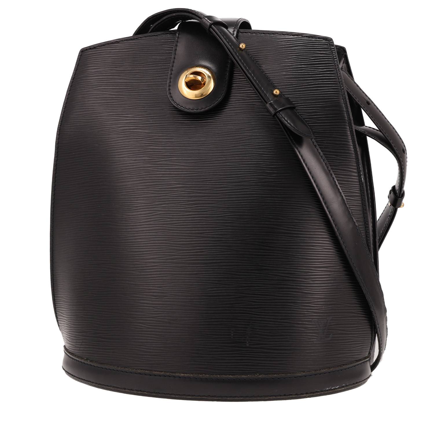 Sac Louis Vuitton Cluny cuir épi noir 1997 occasion Sac Louis Vuitton Cluny cuir épi noir 1997 occasion