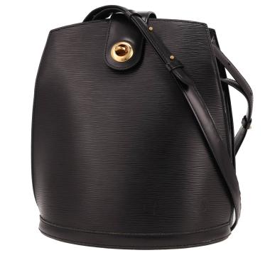 Bolso de mano Louis Vuitton  Cluny en cuero Epi negro