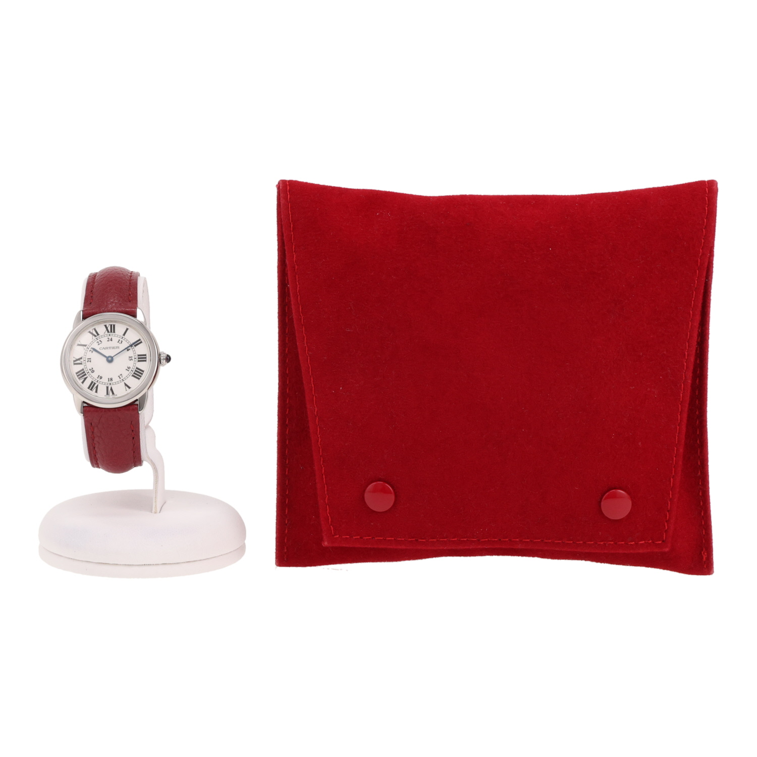 Reloj Cartier Ronde Solo modelo pequeño  de acero Ref: Cartier - 2933  Circa 2010