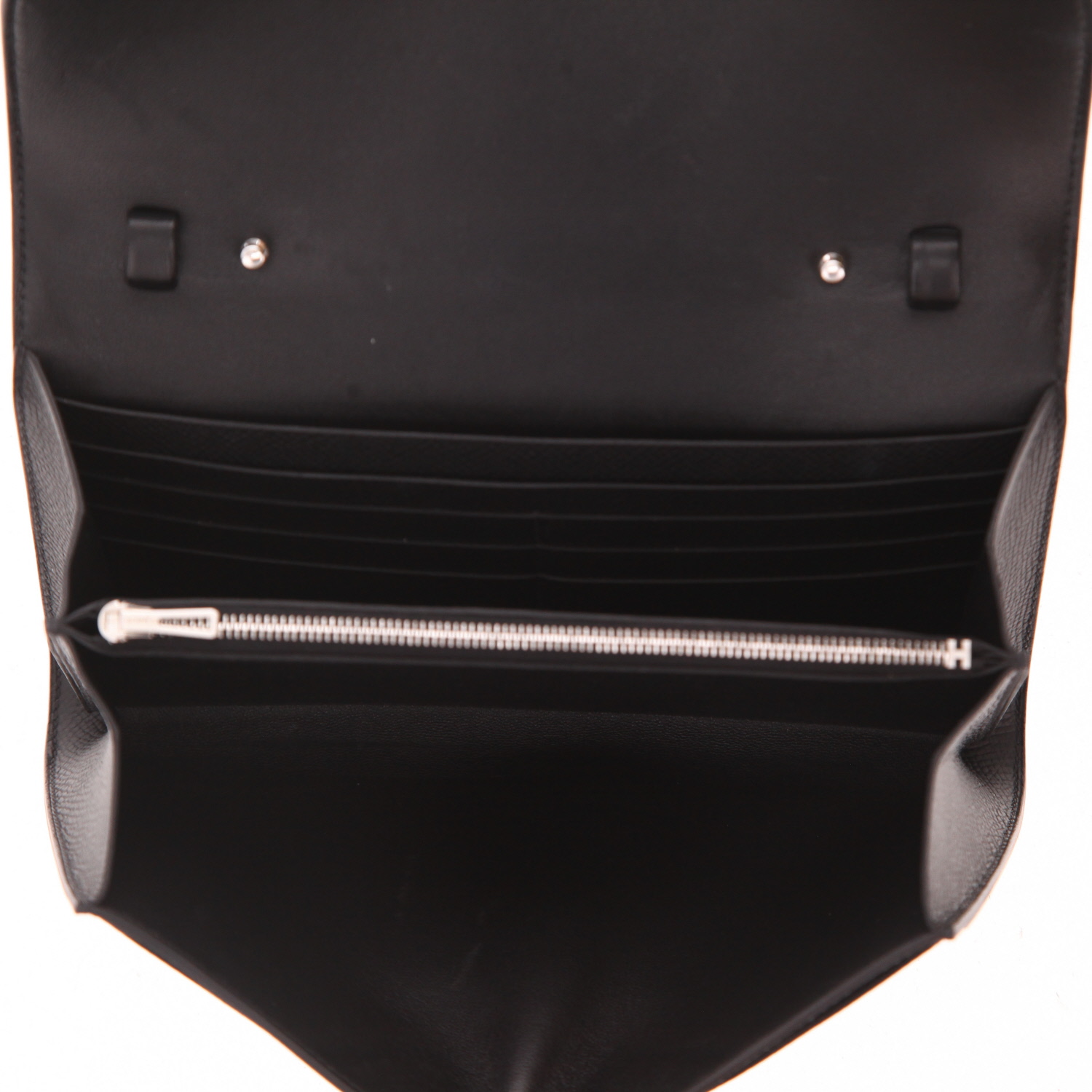 Hermès  Constance Long To Go shoulder bag  in black epsom leather - Detail D3