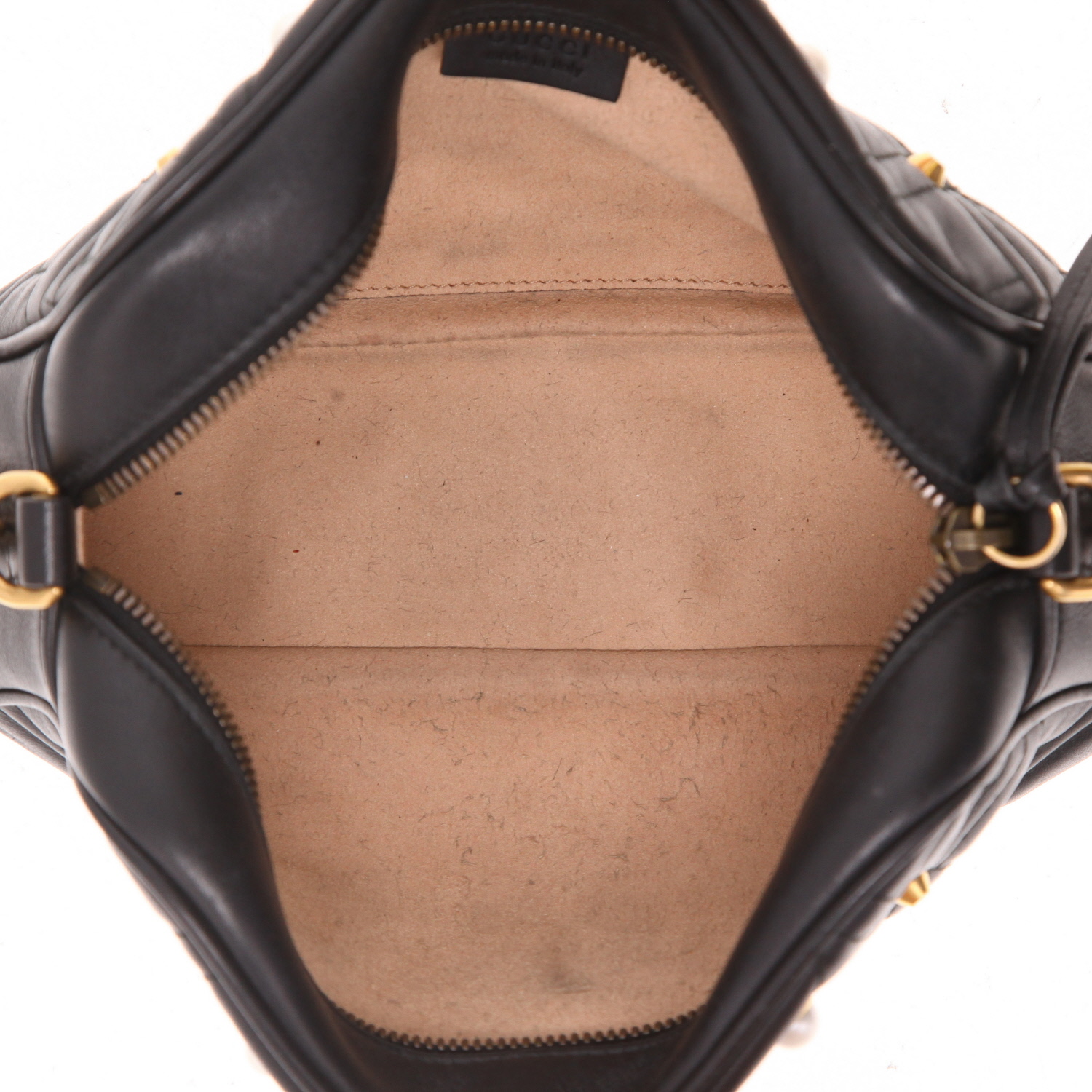 Borsa a tracolla Gucci  GG Marmont Camera in pelle trapuntata nera - Detail D3