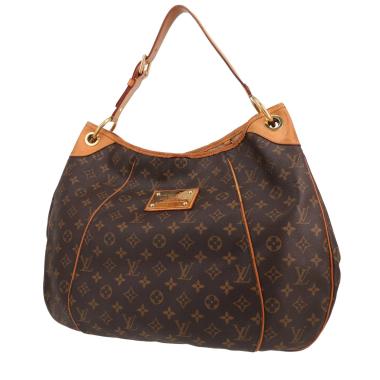 Bolso de mano Louis Vuitton  Galliera en lona Monogram marrón y cuero natural