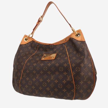 Sac à main Louis Vuitton  Galliera en toile monogram marron et cuir naturel