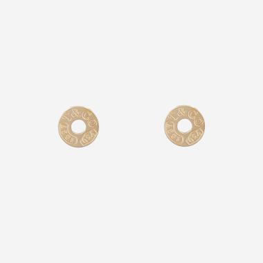 Paire de boucles d'oreilles Tiffany & Co 1837 en or jaune