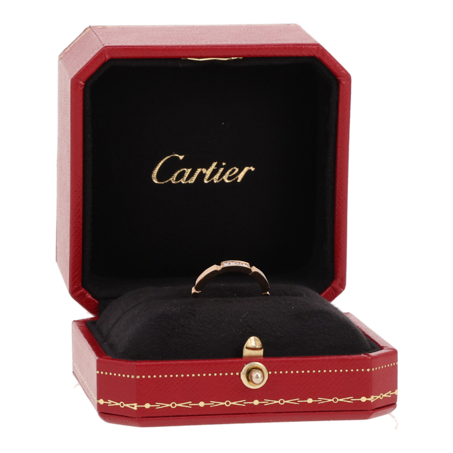 Anello Cartier Maillon Panthère in oro giallo e diamanti - Detail D2