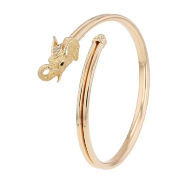 Bracciale vintage JP Bellin in oro giallo, diamanti e zaffiro