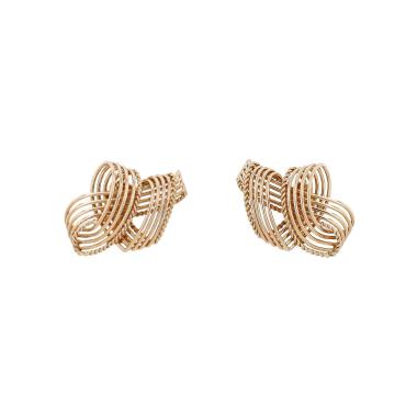 Cartier 1950's earrings in yellow gold
