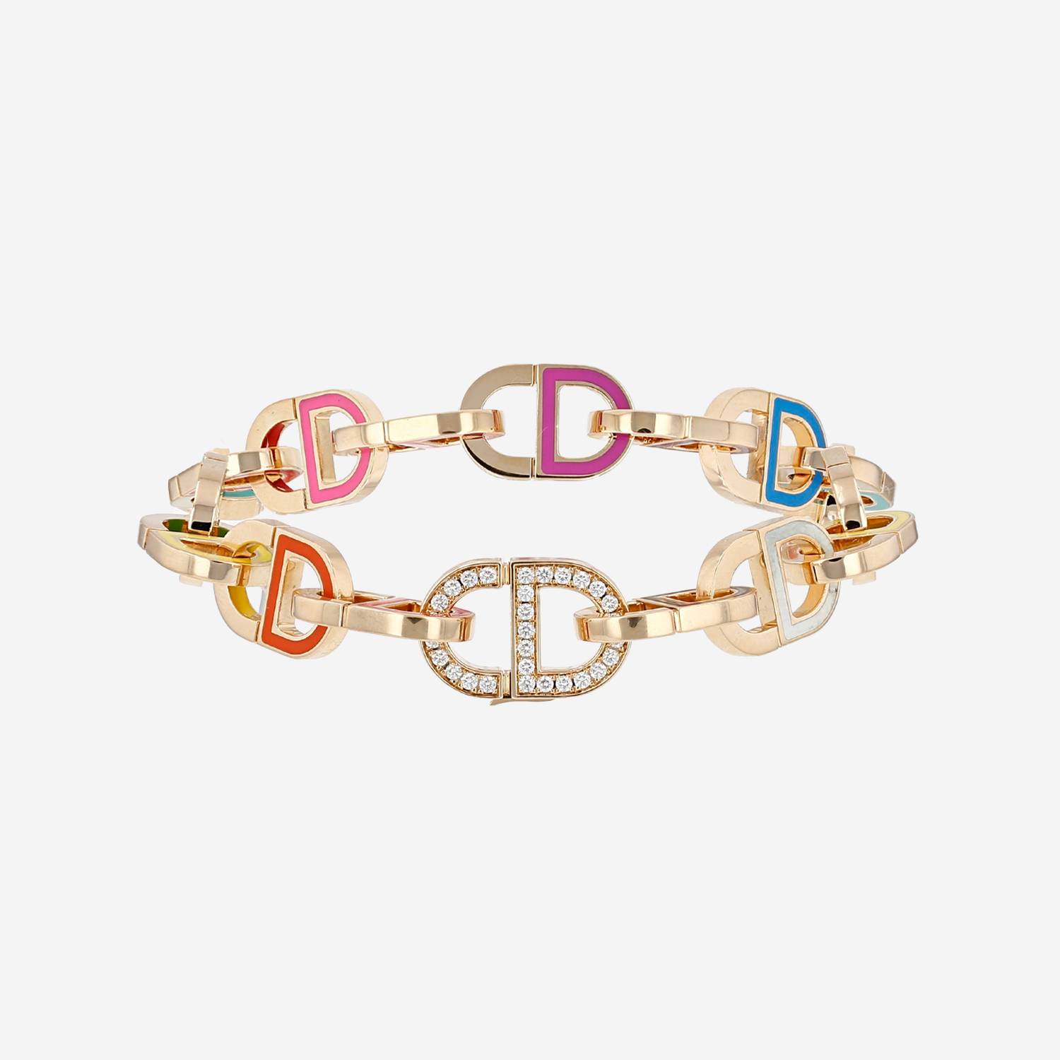 Bracelet Dior Color Dior en or jaune, diamants et laque