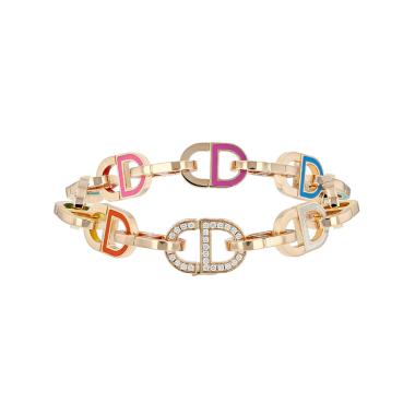 Bracciale Dior Color Dior in oro giallo, diamanti e lacca
