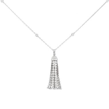Collar Boucheron Pompon en oro blanco y diamantes