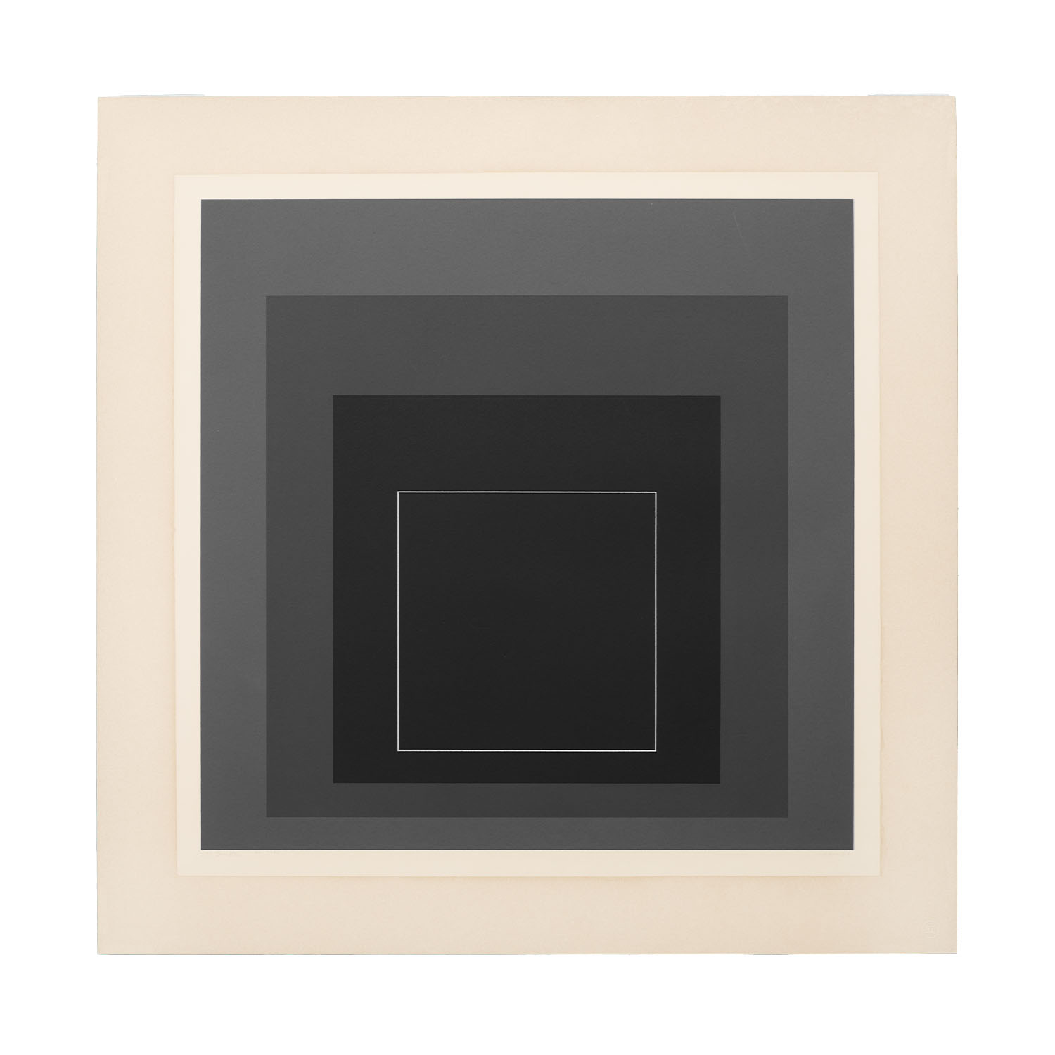 WLS VIII, from White Line Squares (Series I) - 1966 - Detail D1