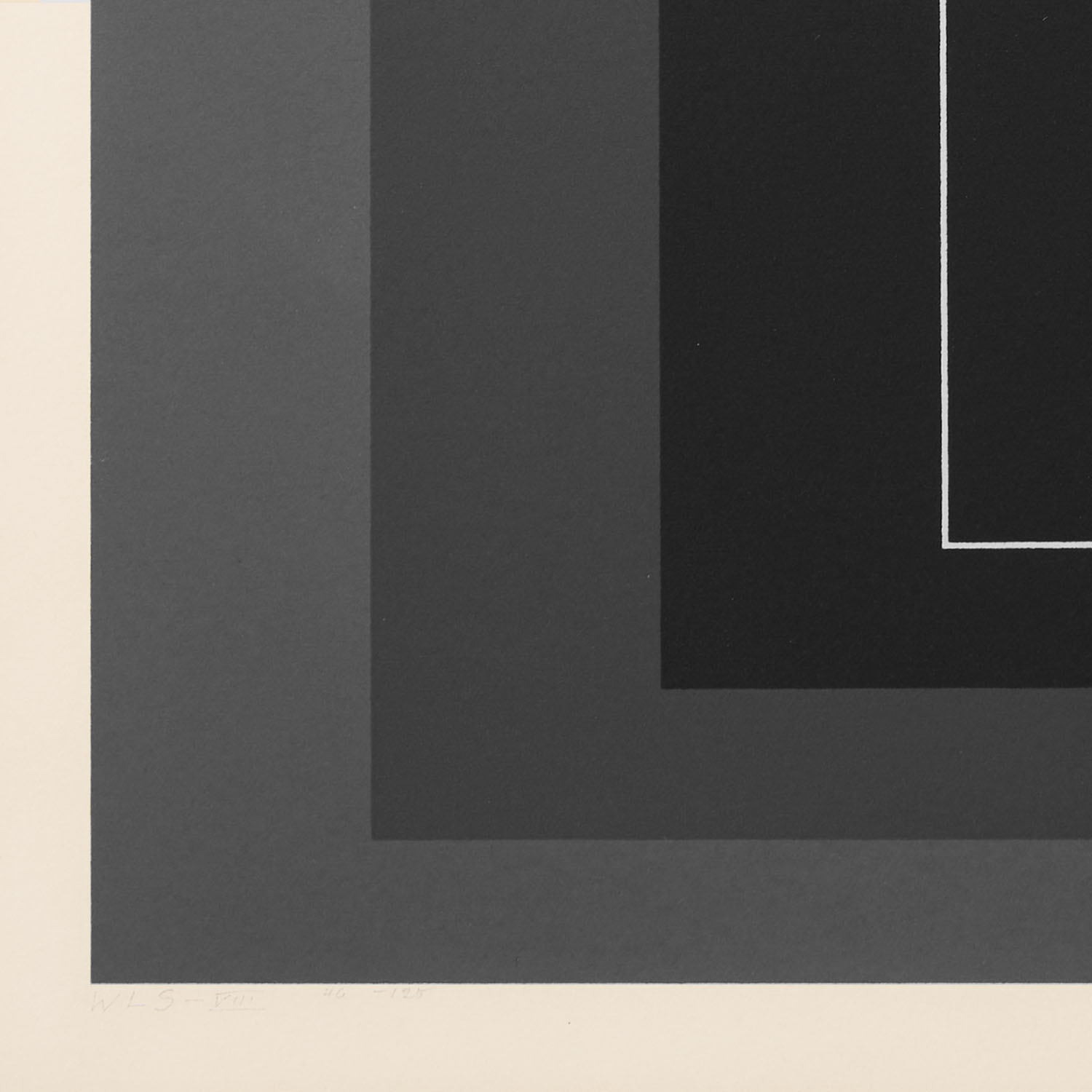 WLS VIII, from White Line Squares (Series I) - 1966 - Detail D3