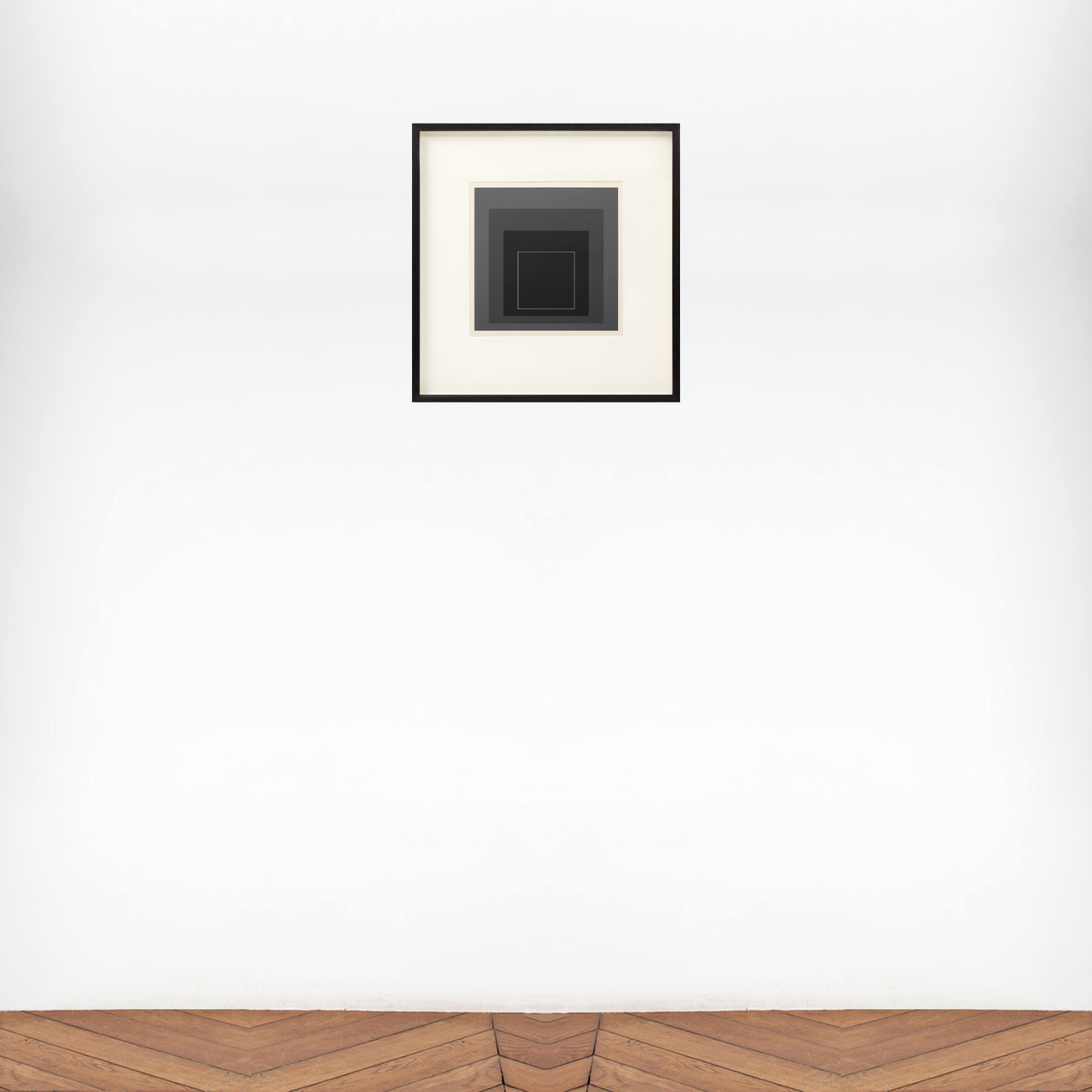 WLS VIII, from White Line Squares (Series I) - 1966 - Detail D5