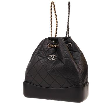 Chanel  Gabrielle  backpack  in black quilted leather