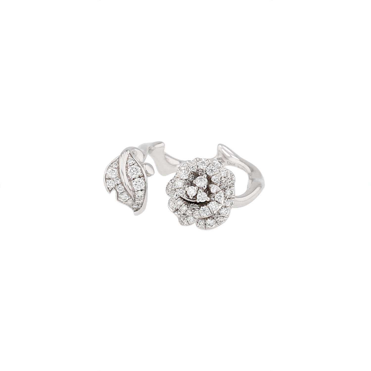 Bague Dior Rose Bagatelle or blanc diamants occasion