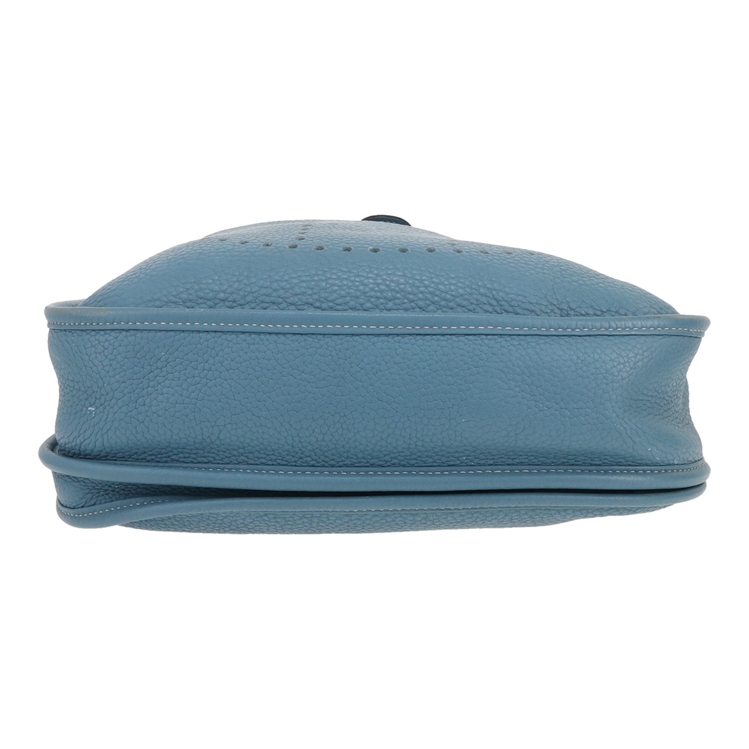 Borsa a tracolla Hermès  Evelyne III in pelle togo blu - Detail D1
