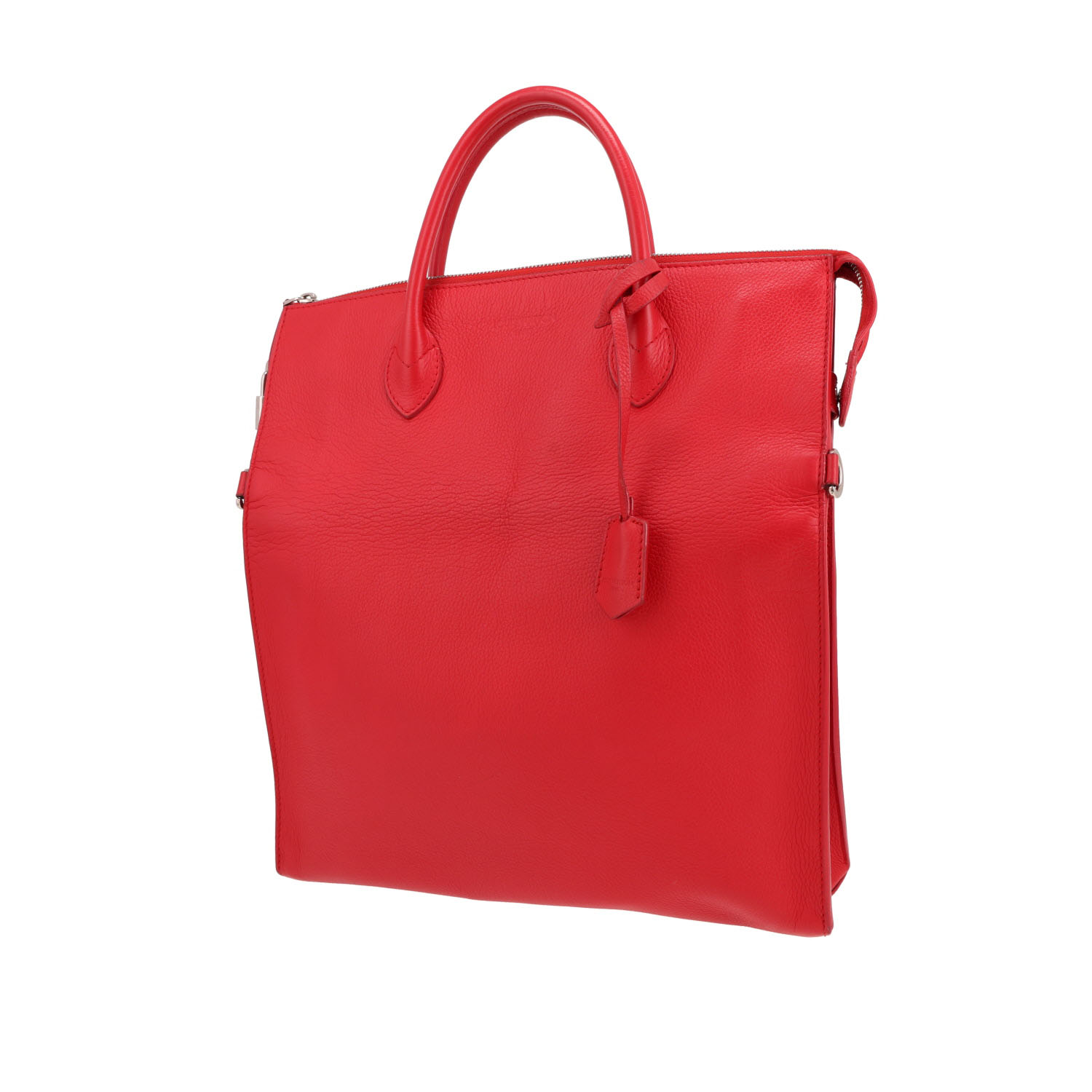 Louis Vuitton   handbag  in red leather - Detail D4