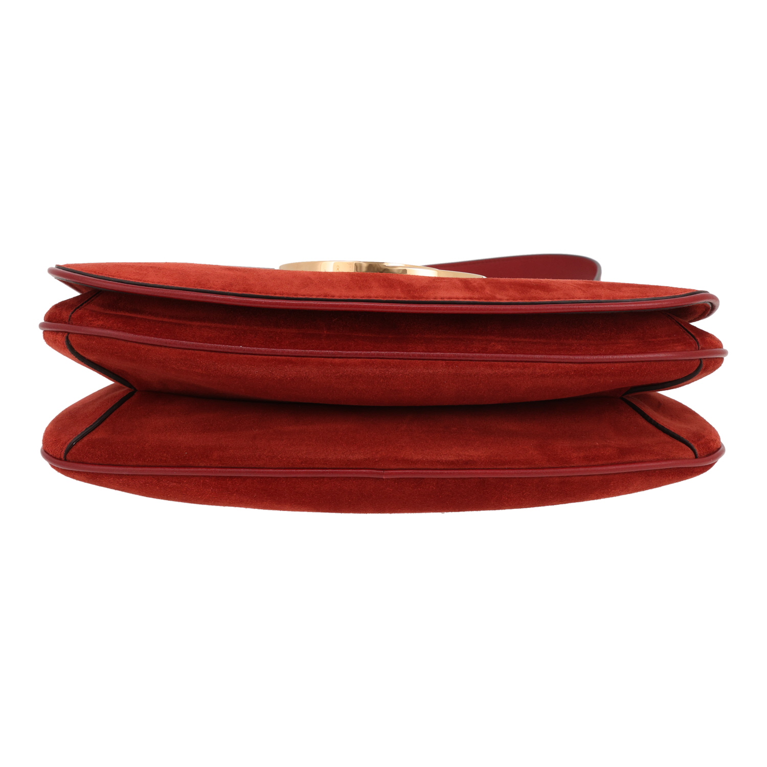 Bolso bandolera Gucci  Blondie en Veau velours rojo - Detail D1