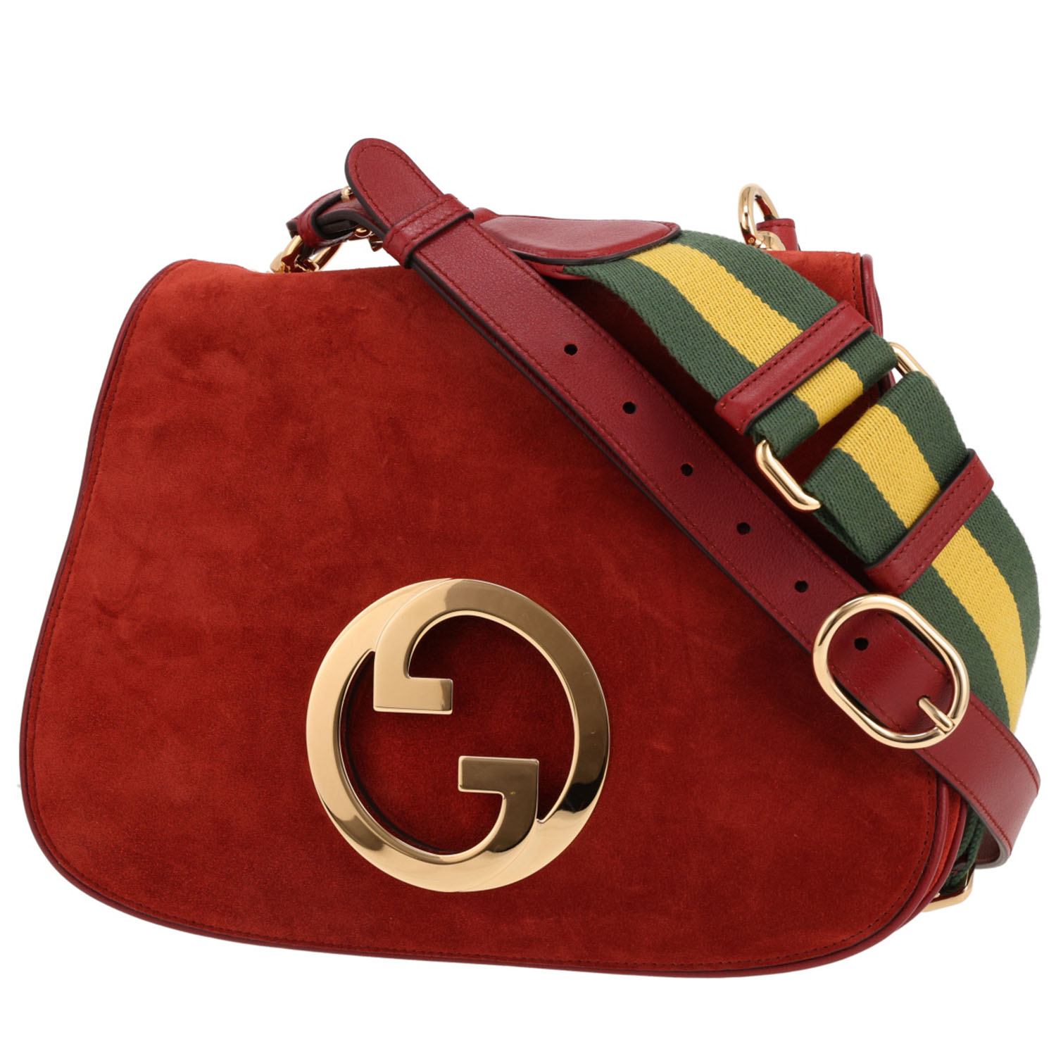 Borsa a tracolla Gucci  Blondie in Veau velours rosso - Detail D4
